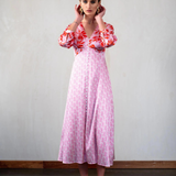 Fernanda Silk Button Tea Dress