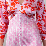 Fernanda Silk Button Tea Dress