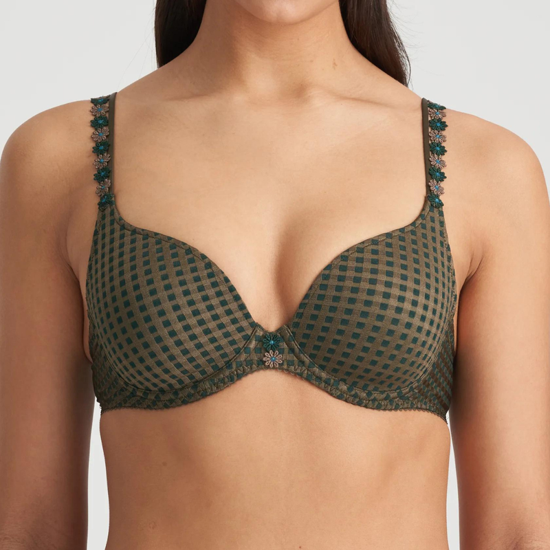Avero Tiny Heart Shape Padded Bra in Jade