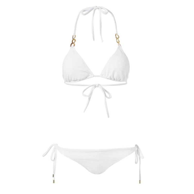 Gorda White Mazy Bikini