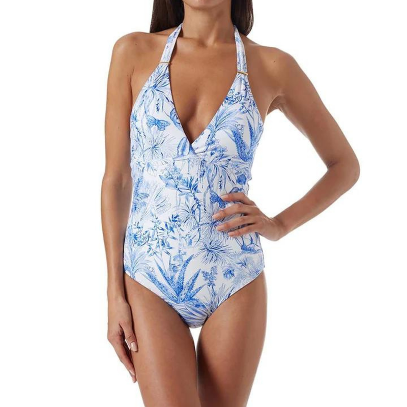 Rimini Blue Tropical Swimsuit