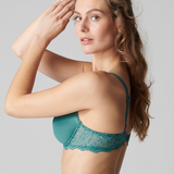 Caresse 3D Plunge Bra in Boreal Green