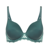 Caresse 3D Plunge Bra in Boreal Green