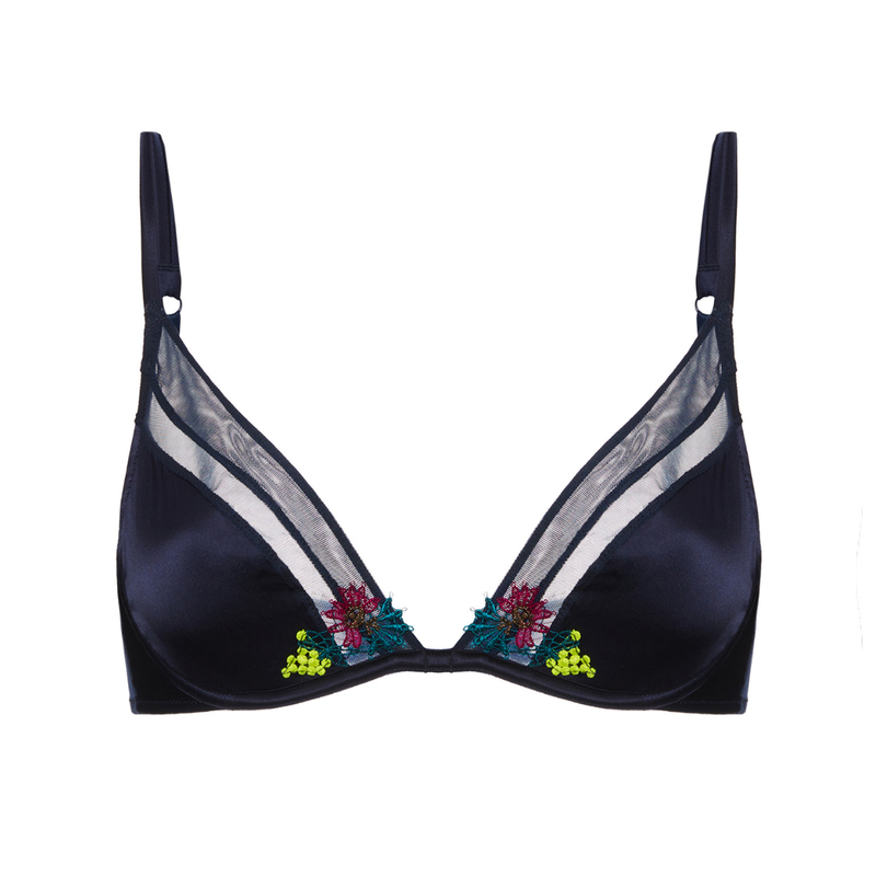 Elsa Underwired Triangle Bra in Nightfall