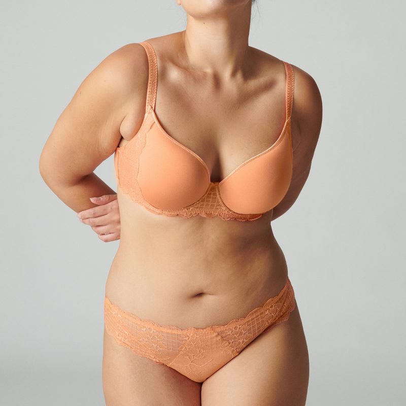 Reve 3D Spacer Plunge Smooth Bra in Apricot