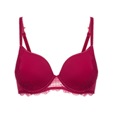Reve 3D Spacer Plunge Smooth Bra in Cranberry