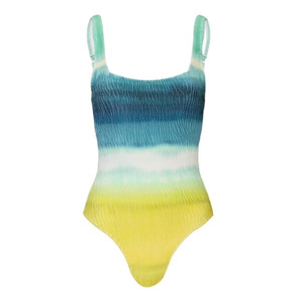 Ombre Flow Swimsuit in Aqua Shades