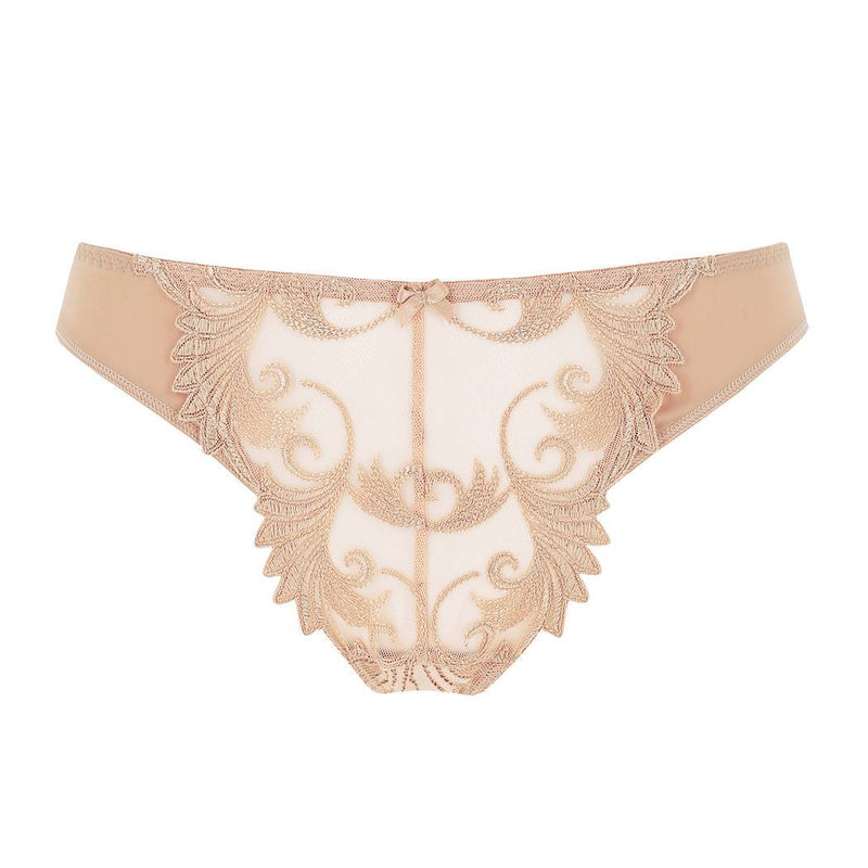 Empreinte Thalia Caramel Thong with Lace Design