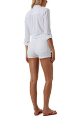 Yanni Shorts in White