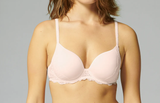 Reve 3D Spacer Plunge Smooth Bra in Sakura Pink